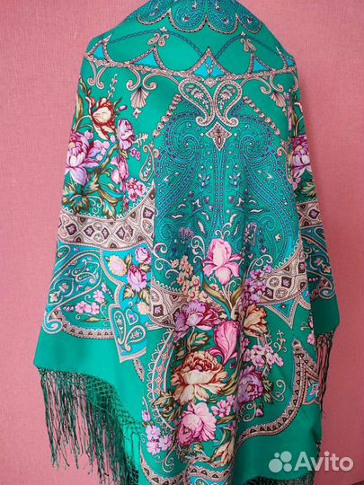 Павловопосадские платки 148х148 княжеский 32, 13