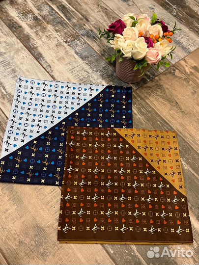 Шелковый платок шаль Louis Vuitton 2 оттенка