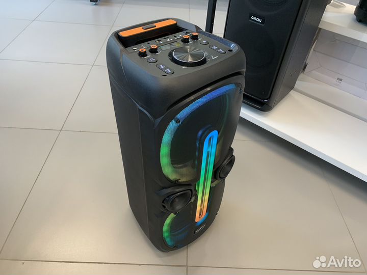 Колонка со светомузыкой и караоке 100Вт