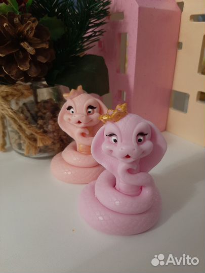 Мыло ручной работы змея символ года