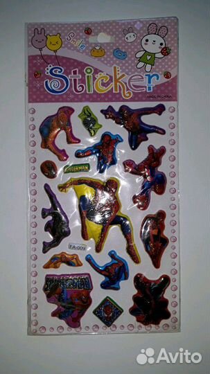 Наклейки человек-паук