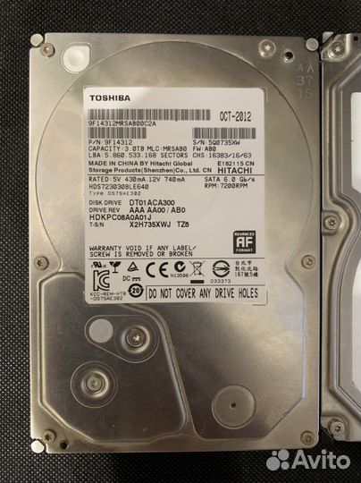 Seagate barracuda, hitachi 3tb. Жеткие диски hdd
