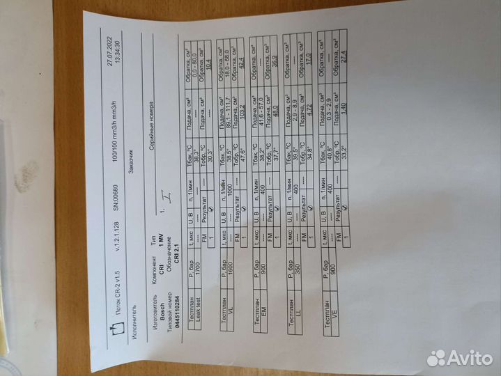 Форсунка топливная Nissan, renault