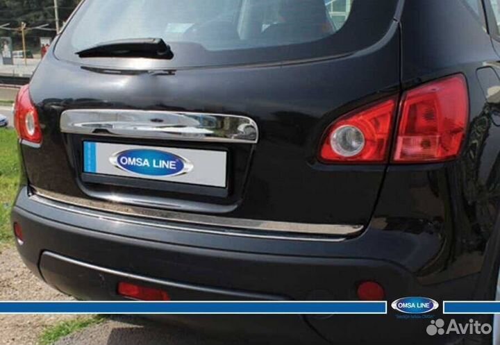 Накладка на задний бампер Nissan Qashqai 2006-2013