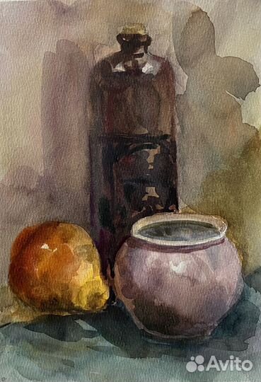 Натюрморты акварелью