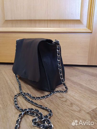 Сумка zara натуральная кожа