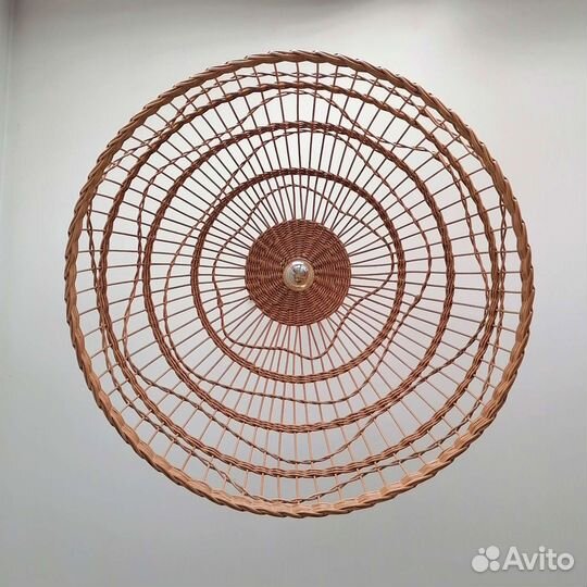 Абажур плетеный, ручная работа