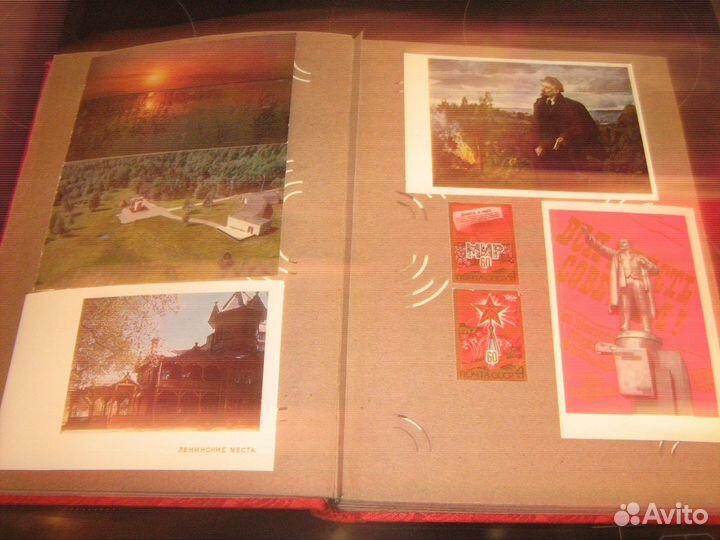 Альбом с открытками В.И.Ленин (более 100шт) 60-90г