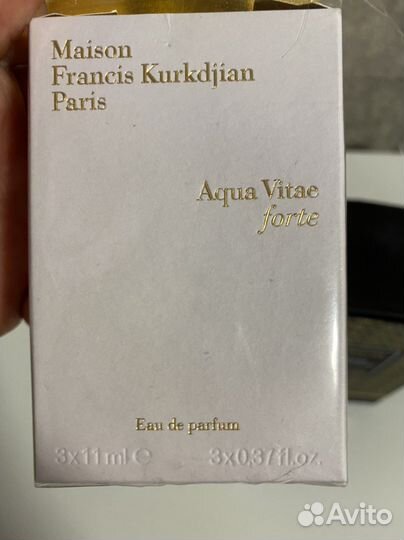 Духи Aqua Vitae Forte Maison Francis Kurkdjian