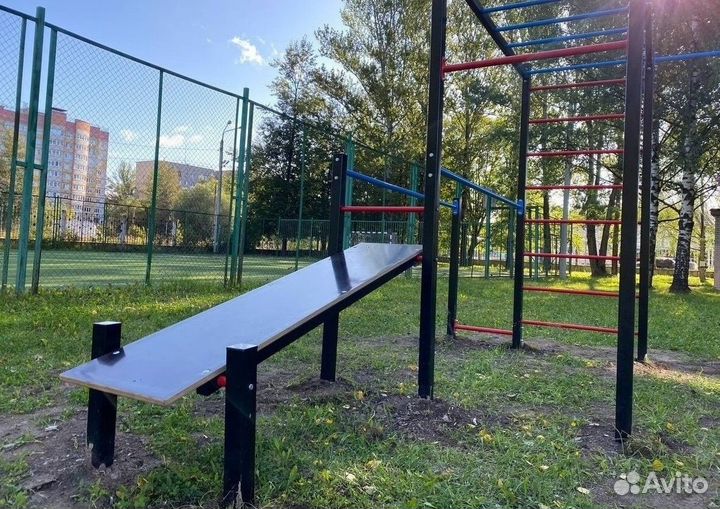 Воркаут площадка sswa турник брусья рукоход