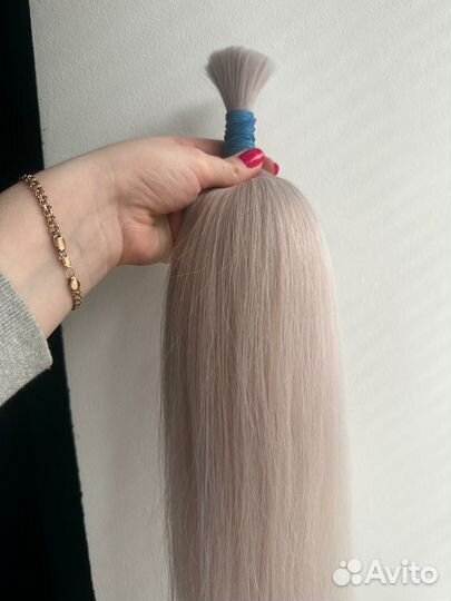 Волосы 70 см для наращивания натуральные блонд