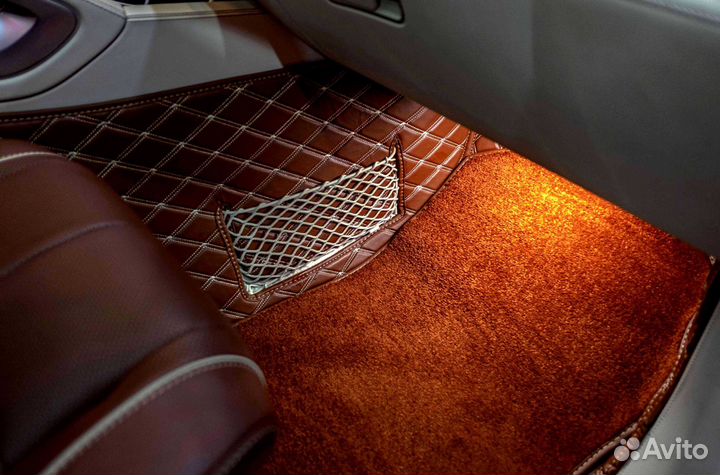 Автоковрики для Mercedes-Benz GLS-Maybach 4 места 2021г