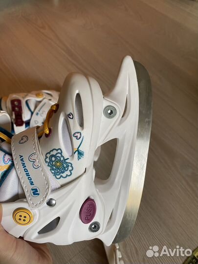 Коньки зимние детские раздвижные 27-30