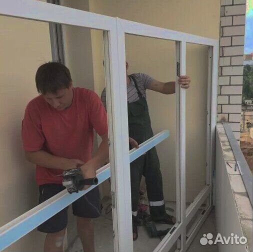 Остекление и отделка балконов. Можно в рассрочку