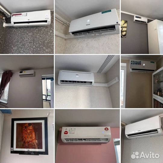 Установка сплит систем Монтаж кондиционеров