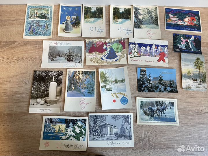 Коллекция новогодних открыток СССР
