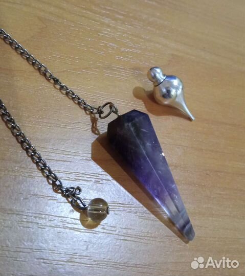 Маятник аметист и сталь