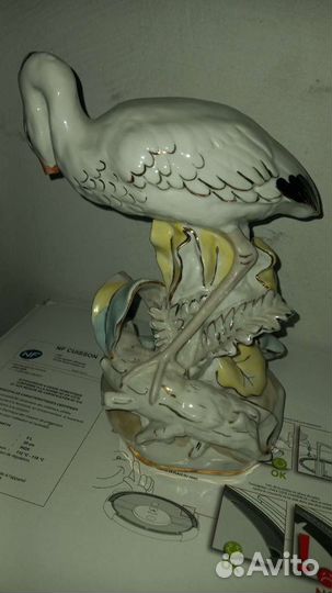 Фарфор СССР, журавль Дулево