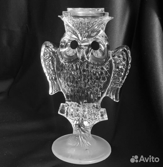 Подсвечник хрусталь Сова СССР
