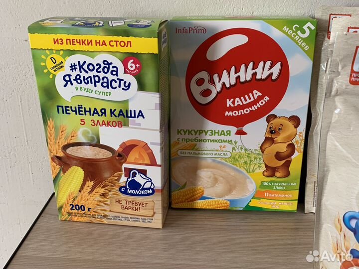 Детские каши и Смеси