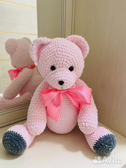 Вязанная игрушка Мишутка