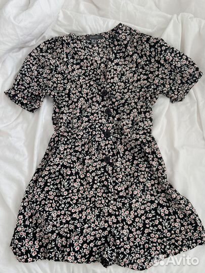 Комбинезон летний в цветочек