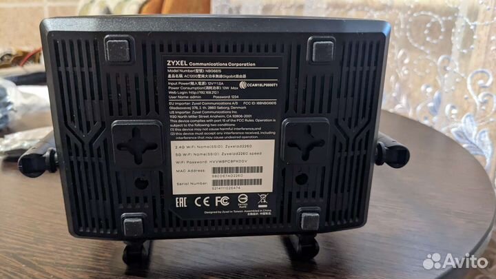 Роутер zyxel NGB6615