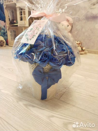 Букет из мыльных роз