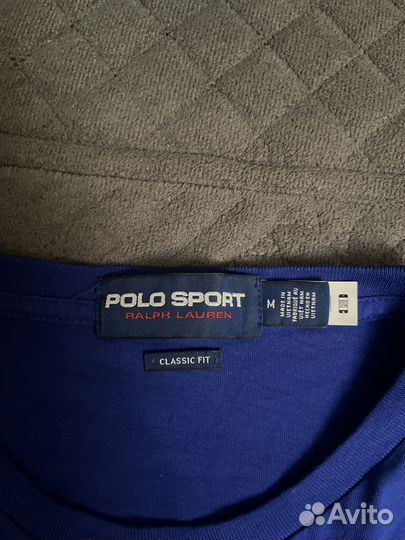 Футболка поло polo ralph lauren sport синяя