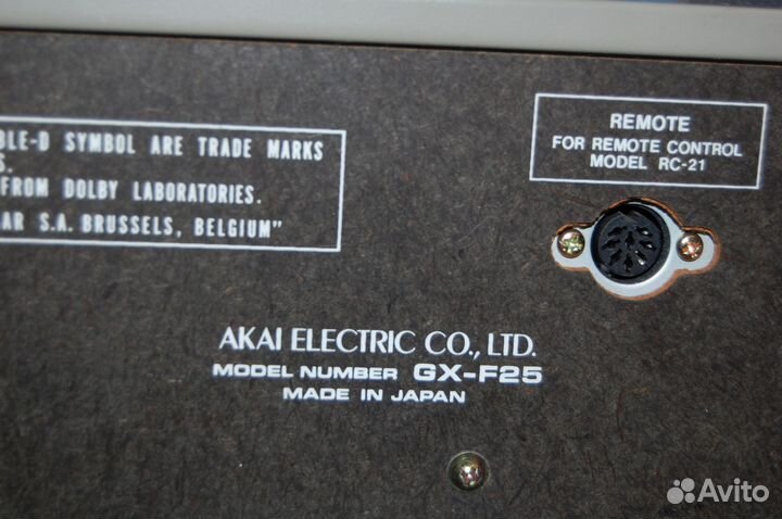 Кассетный магнитофон akai GX 25