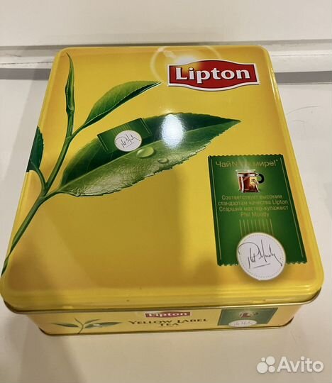 Жестяная коробка для чая