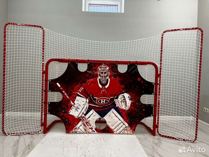 Имитатор вратаря+крепления хоккей