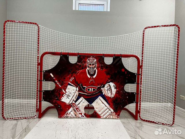 Имитатор вратаря+крепления хоккей