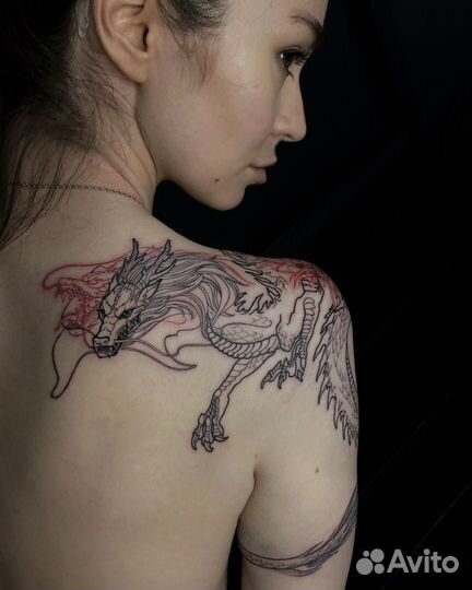 Татуировка в разных стилях