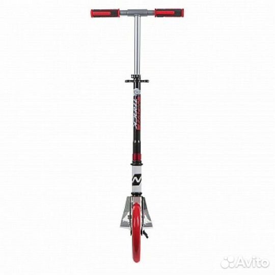 Городской самокат polis 230 plastic, бело-красный