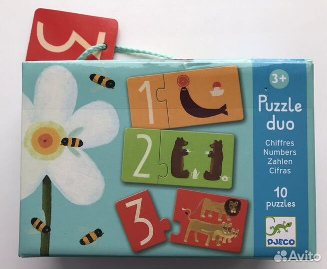 Djeco пазлы Пары-цифры