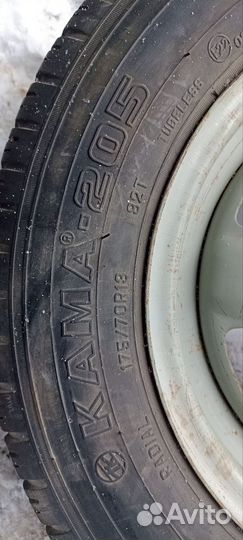 Колесо кама-205 175/70R13 на запаску