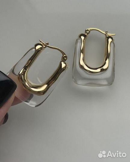 Серьги льдинки Celine