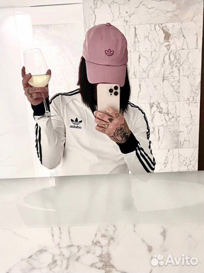 Кепка кишлака (мужская, розовая adidas)
