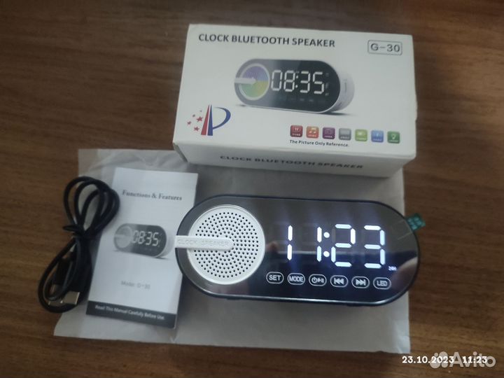 Bluetooth колонка с часами