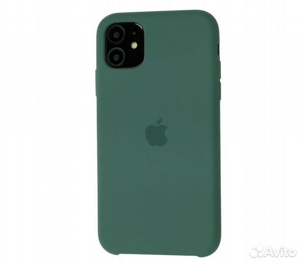 Чехол Silicone Case для iPhone 11 болотный