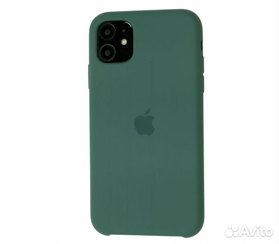 Чехол Silicone Case для iPhone 11 болотный