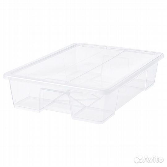 Контейнеры с крышкой икеа самла (новые), 55л 8 шт