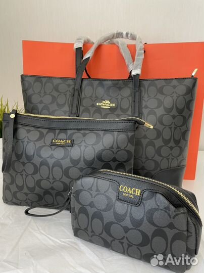 Сумка новая 3в1 coach