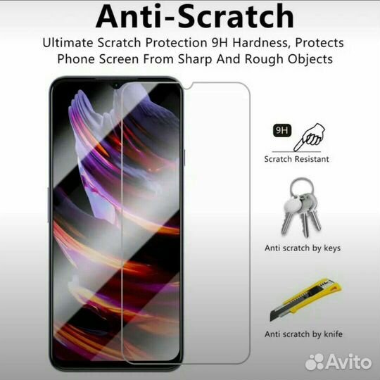 Закалённое стекло с защитой от царапин