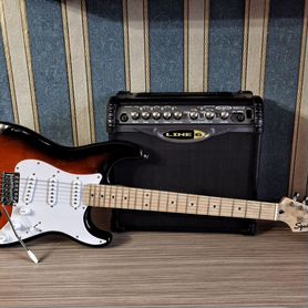 Fender Squier Stratocaster + Line 6 Spider 15