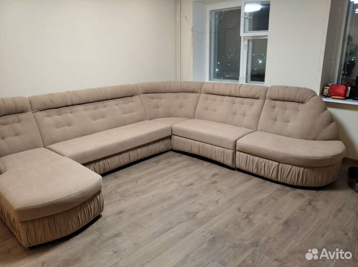 Перетяжка и ремонт мягкой мебели на дому, гарантия