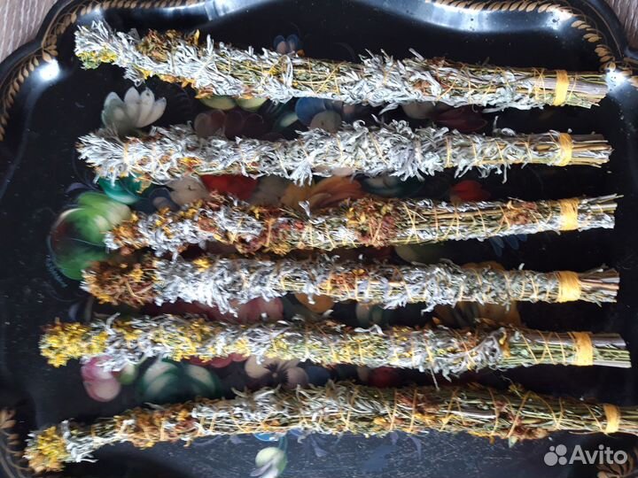 Травы лекарственные,для декора.Скрутки из трав