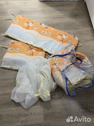 Бортики и балдахин в кроватку