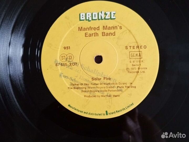 Manfred man's. solar Fire